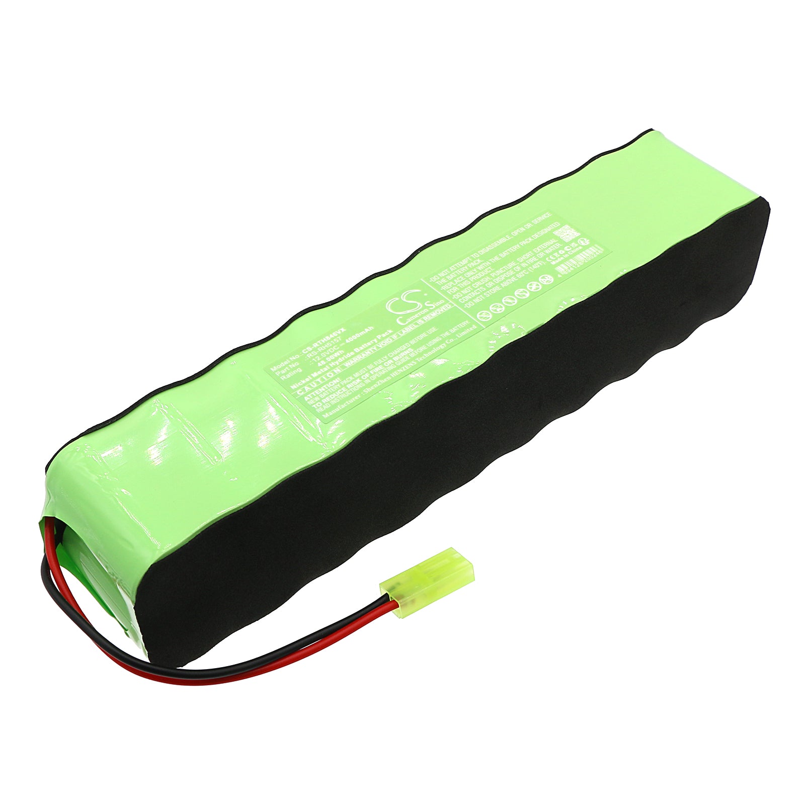 12V 4000mAh Ni-MH Replacement Battery for Rowenta RH845901, RH845301 Vacuum - RS-RH5157
