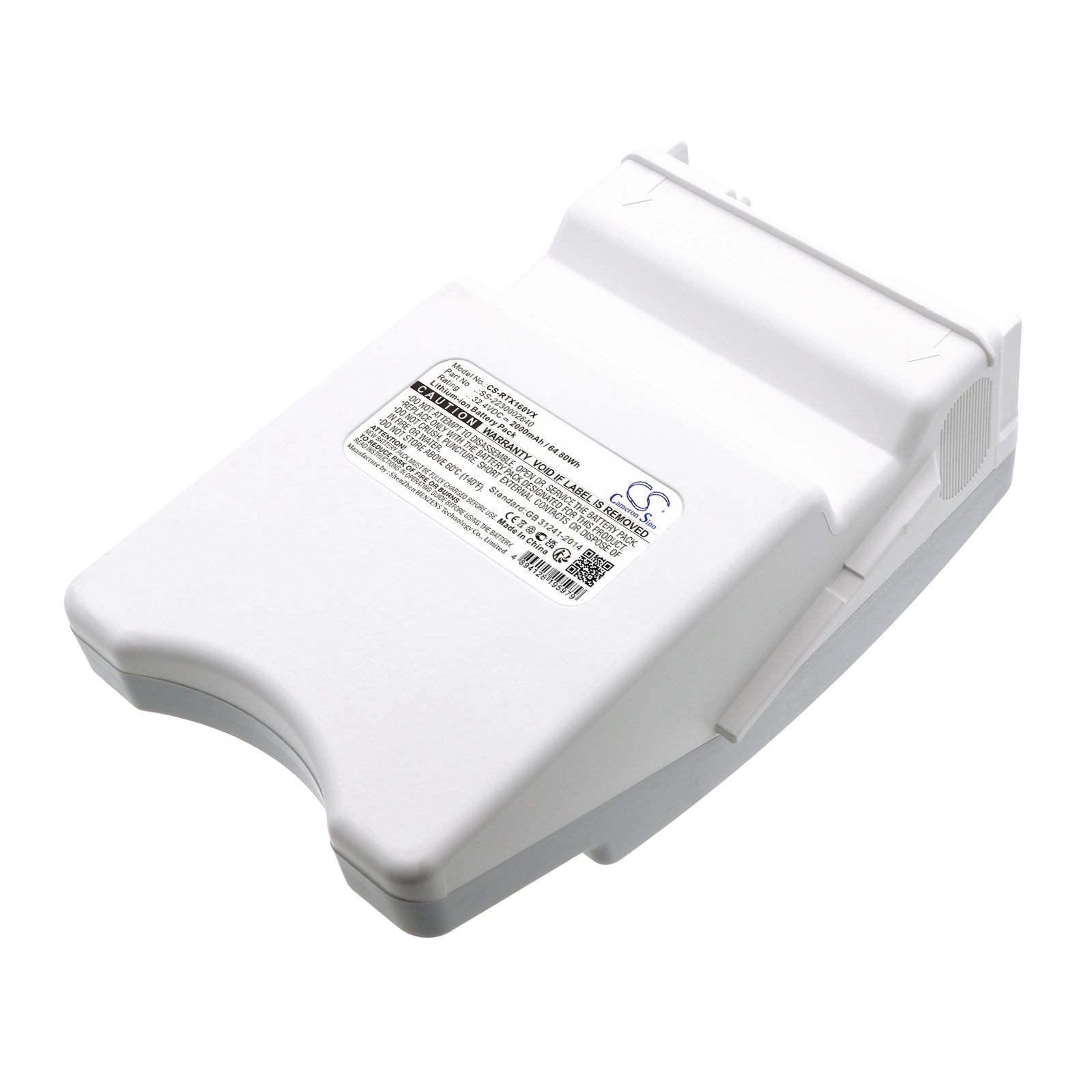 2000mAh 32.4V Li-ion Vacuum Battery for Rowenta IX, IQ, IO Series: ZR010770, XO90, XO160, 64.8Wh Replacement 
