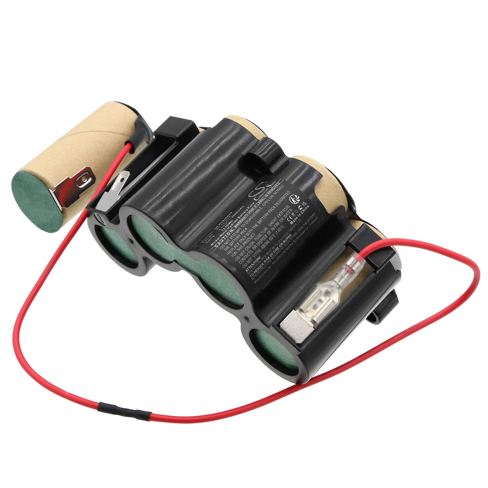 2000mAh 6V Ni-MH Replacement Battery for Moulinex MX466301 Vacuum Cleaner - RS-AC3568 (86x45.5x51mm)
