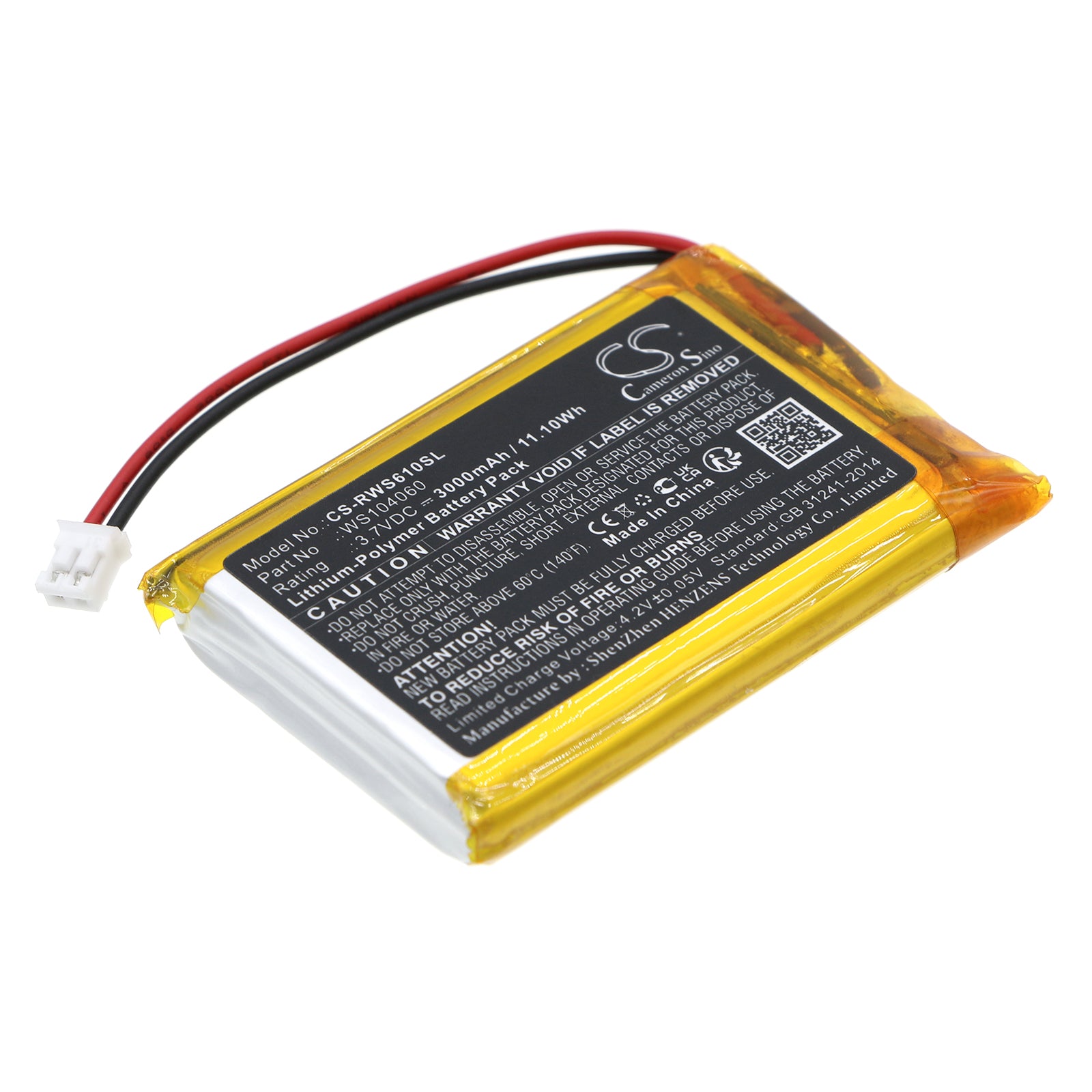 3000mAh Li-Polymer Battery - Raspberry Pi & SW6106 Game Console Power - 3.7V 11.1Wh 
