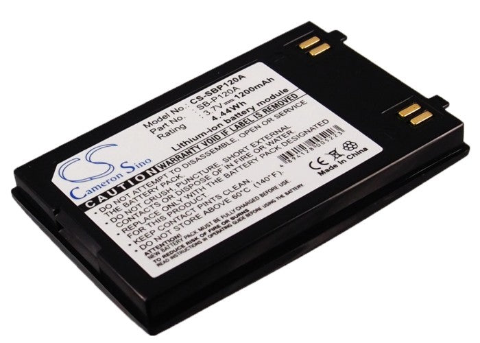 1200mAh Replacement Battery for Samsung Camcorders VP-X300, SC-X220L, SB-P120A - 3.7V Li-ion

