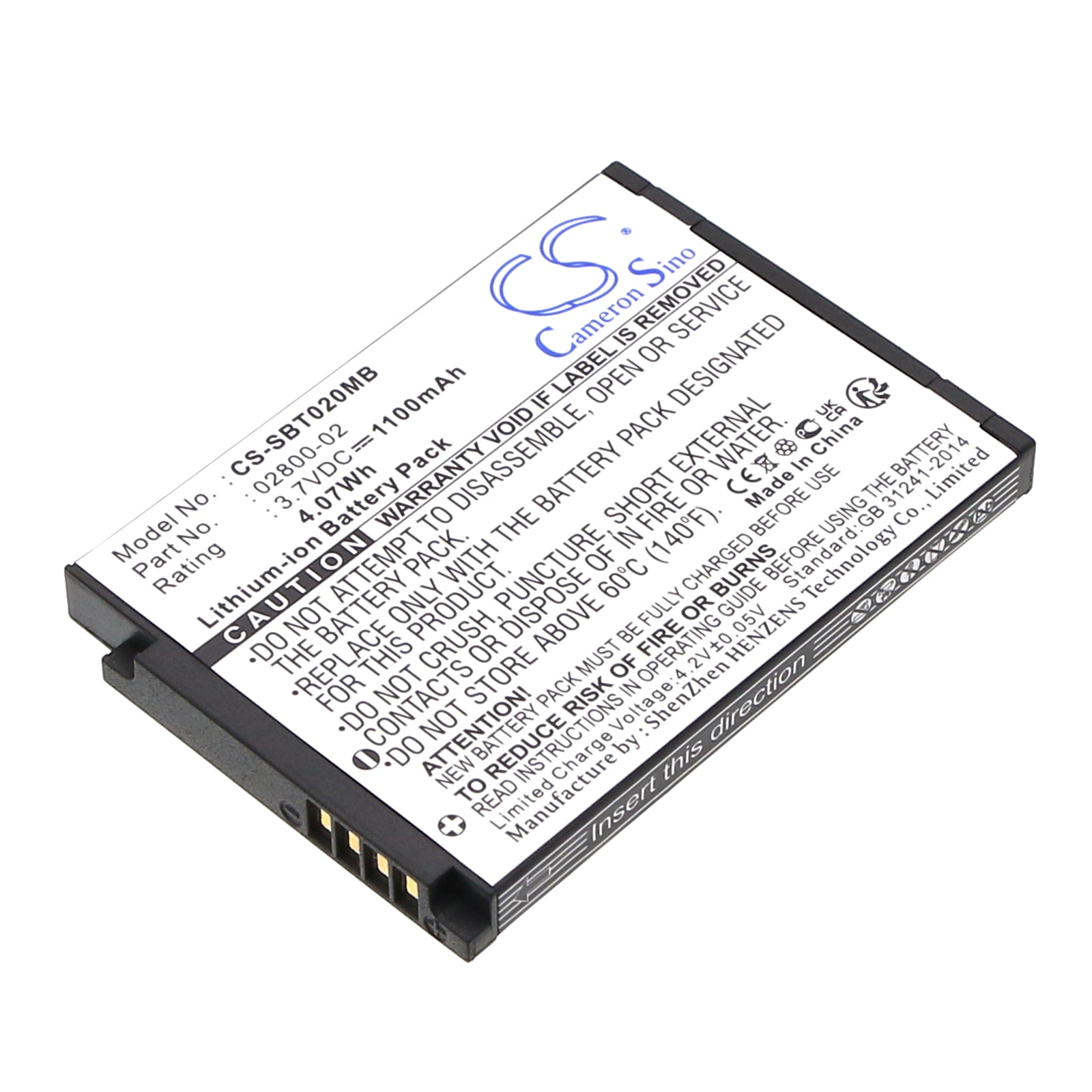 1100mAh Battery for Luvion & Summer Baby Monitors: Platinum, Essential, Baby Touch, Slim & Secure, 3.7V Li-ion Replacement
