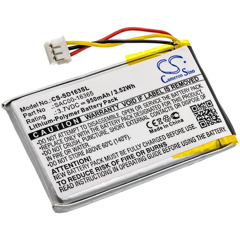 950mAh Li-Polymer Battery for SportDog Contain/Train Receiver & Bird Launcher (DF-CT, DF-CTR, SAC00-16365)

