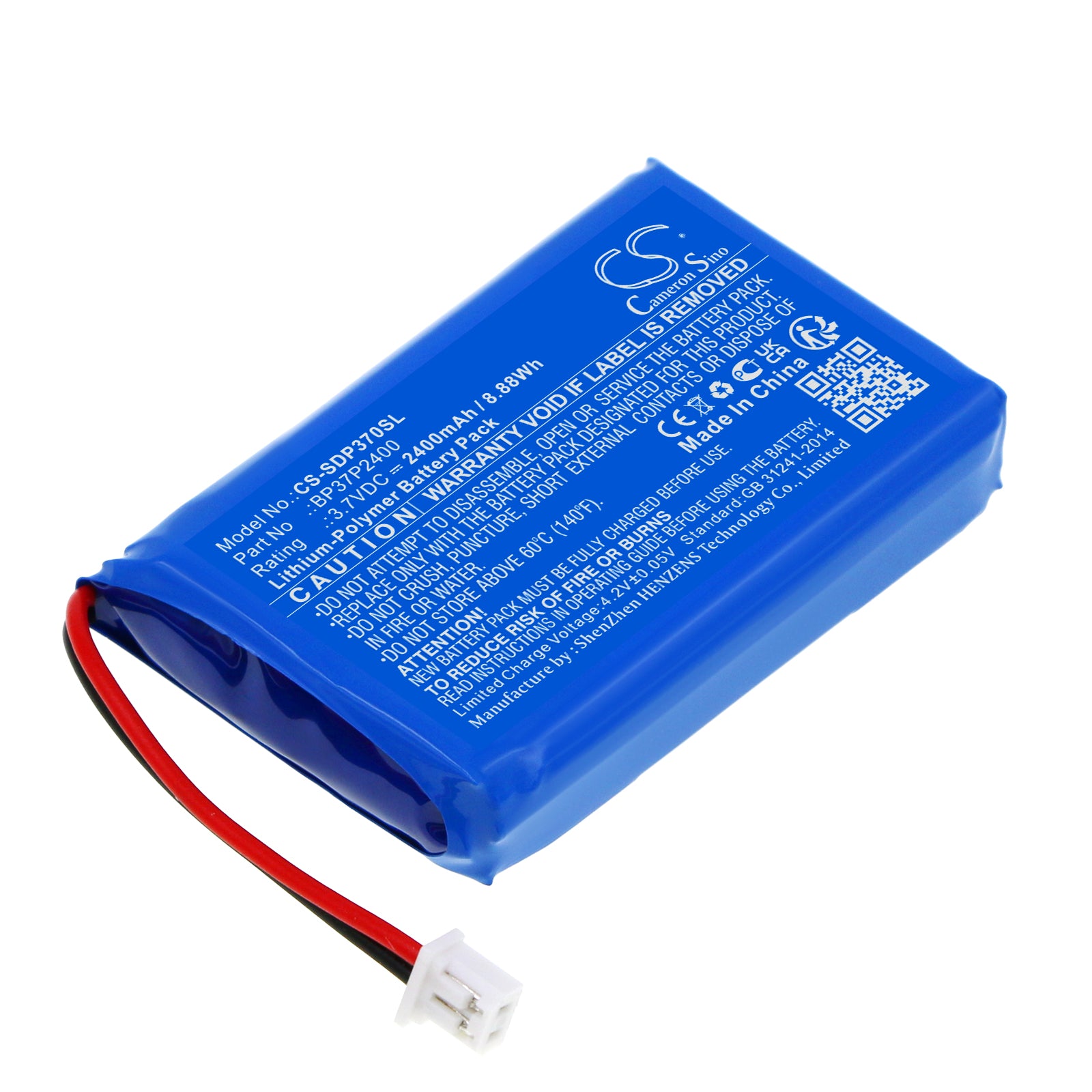2400mAh Dogtra Pathfinder TRX/Grain Valley Collar Battery Replacement - BP37P2400 - Long Lasting Power
