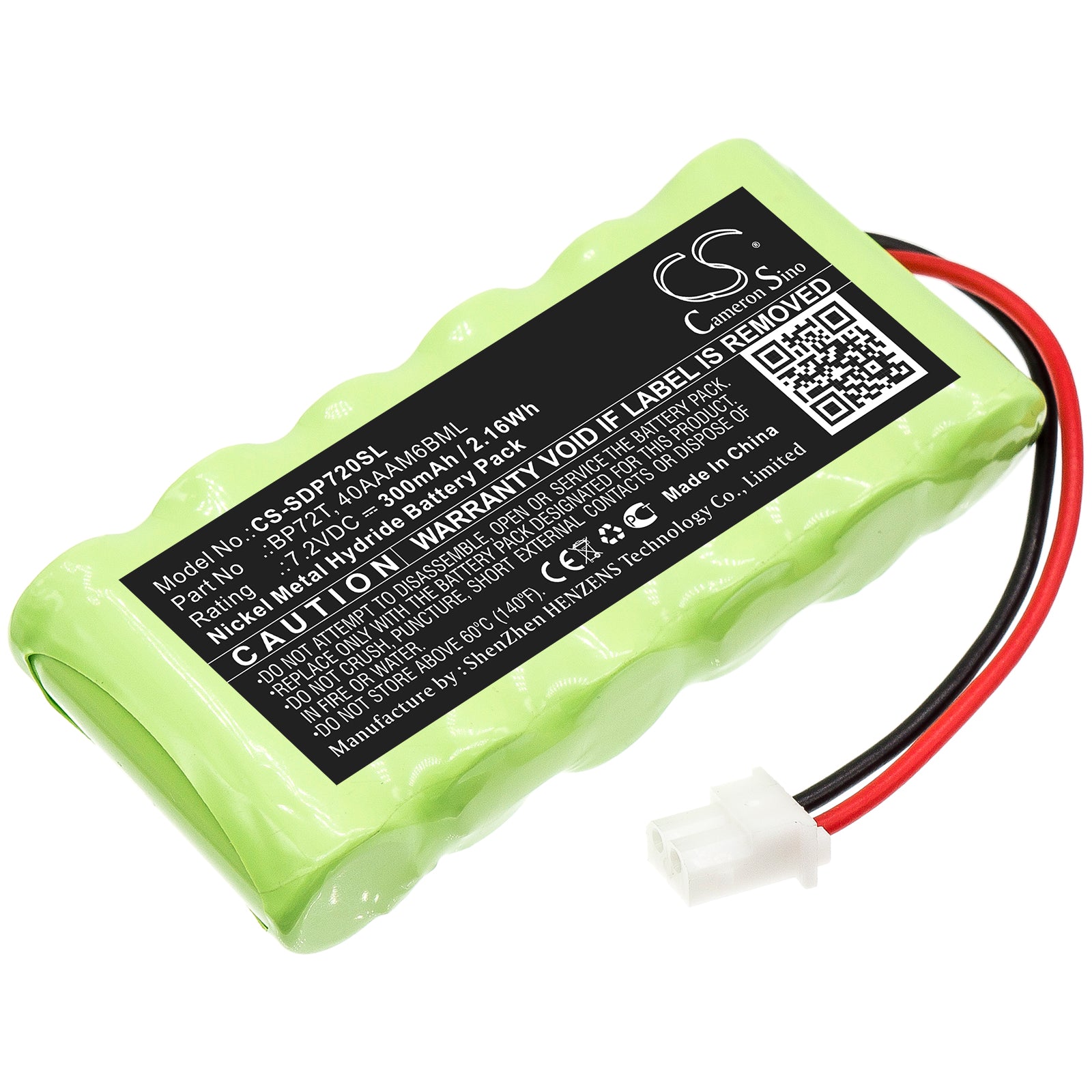 7.2V 300mAh Ni-MH Replacement Battery for Dogtra Deluxe Bird Launcher Transmitter & Dog Collars - BP72T
