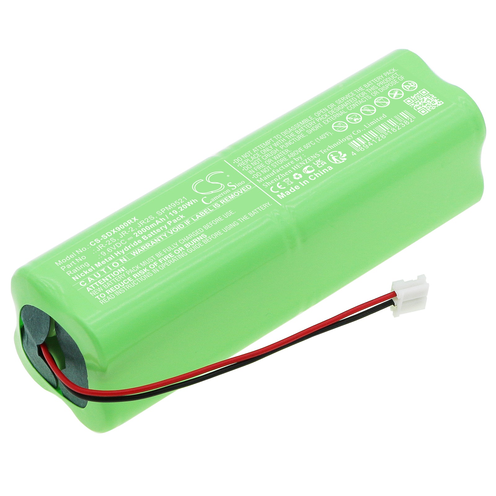 9.6V 2000mAh Ni-MH Transmitter Battery - Spektrum DX6, DX7, JR 11X & XP6102 Remote Battery Pack
