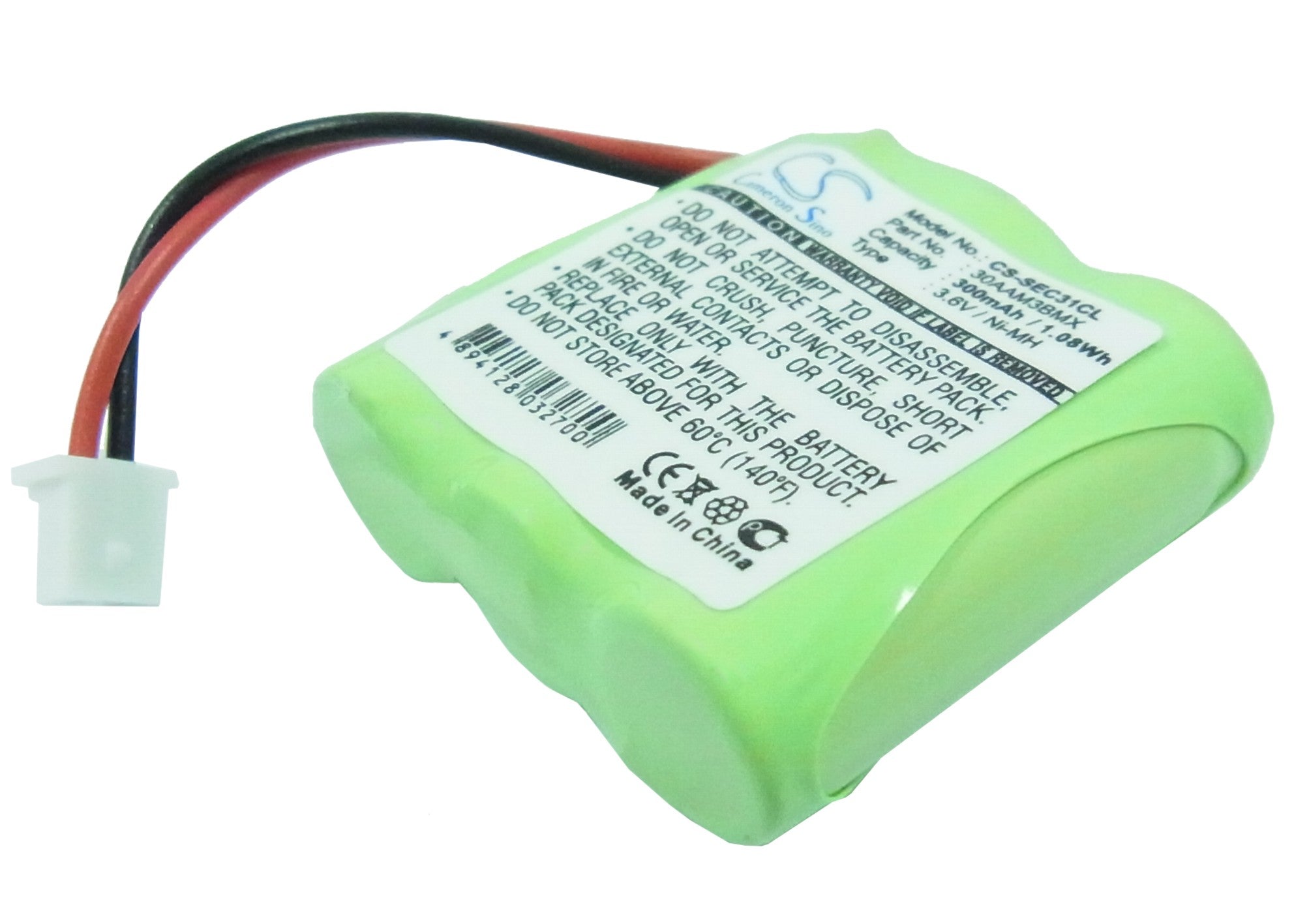 3.6V 300mAh Ni-MH Battery for BTI Dect Fax Cordless Phone - Telecom AMARYS, Sagem DECT C31/C32
