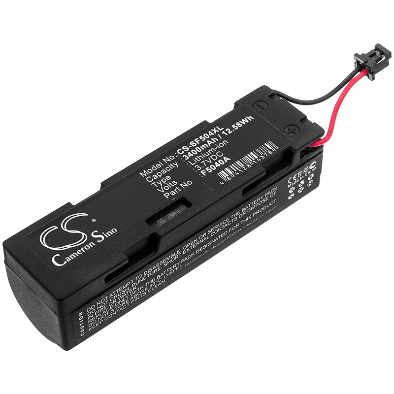 3400mAh Replacement Battery for APS BCS1002 Barcode Scanner - 3.7V Li-ion, F5040A, PS3050, FNN7810A
