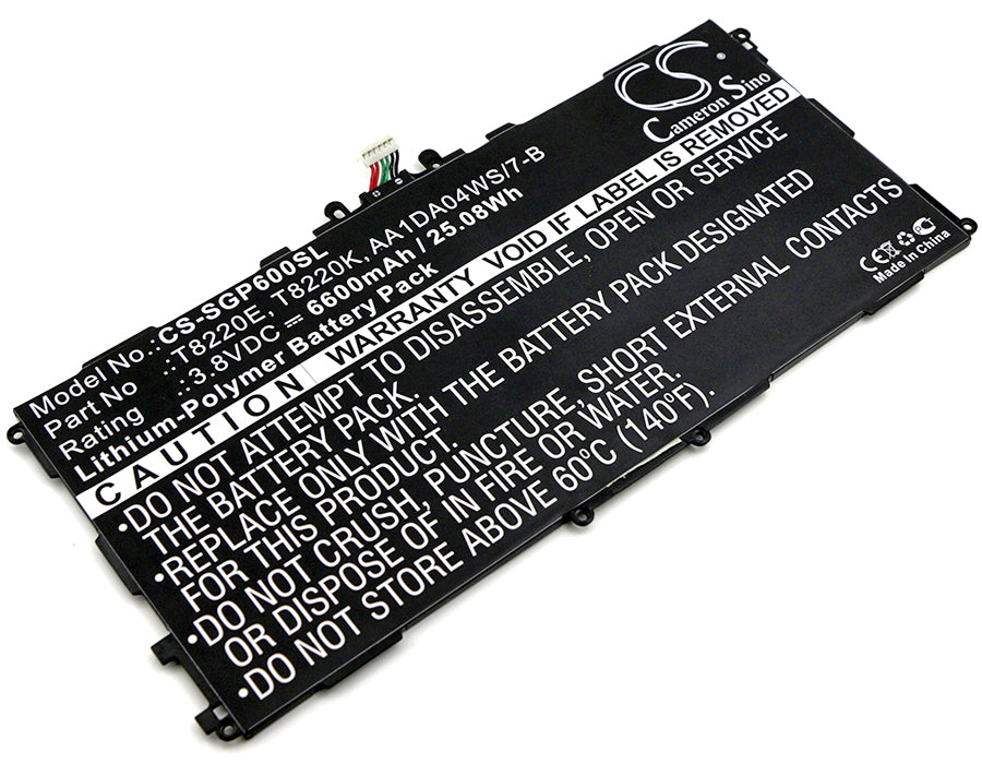 6600mAh Replacement Battery for Samsung Galaxy Note 10.1 & TabPRO 10.1 (SM-P600, SM-T520 Series) - Tablet Battery
