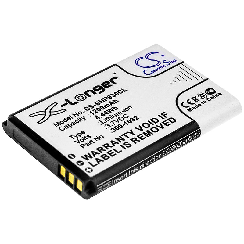 1200mAh Replacement Battery for Shoretel IP930D Cordless Phone - 3.7V Li-ion, 300-1032, SH-10450
