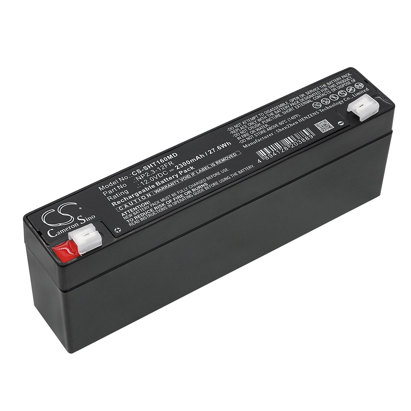 12V 2300mAh Replacement Battery Pack for Abbott 4000 Plus Infusion Pump & Fluke Defibrillator
