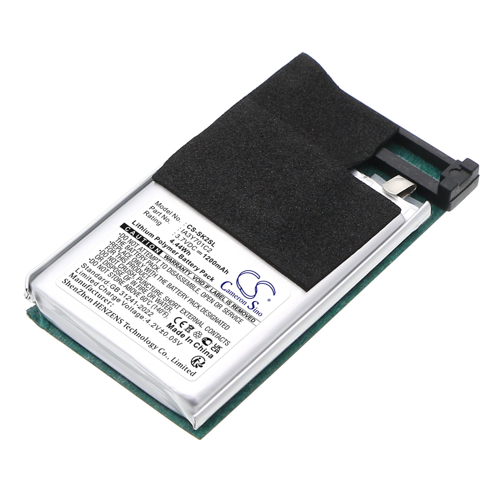 Danger 2 Sidekick II PV-100TG 1200mAh Replacement Battery - 3.7V Li-Polymer
