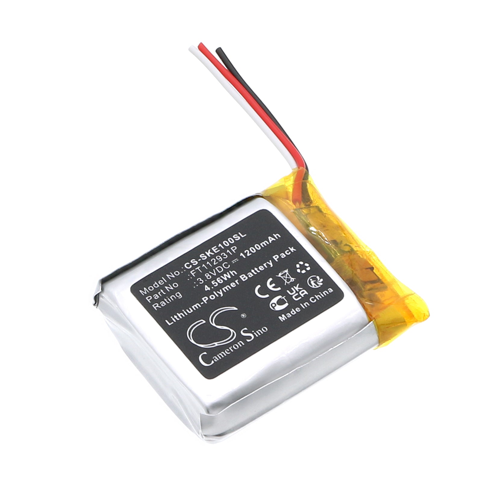 1200mAh Replacement Battery for Skullcandy Crusher Evo Headphones - 3.8V Lithium Polymer Battery
