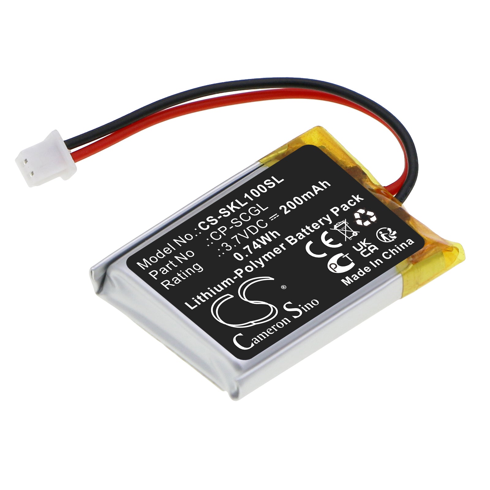 SkyCaddie LINX Golf Watch Replacement Battery - 3.7V 200mAh Li-Polymer - GPS Smartwatch Battery
