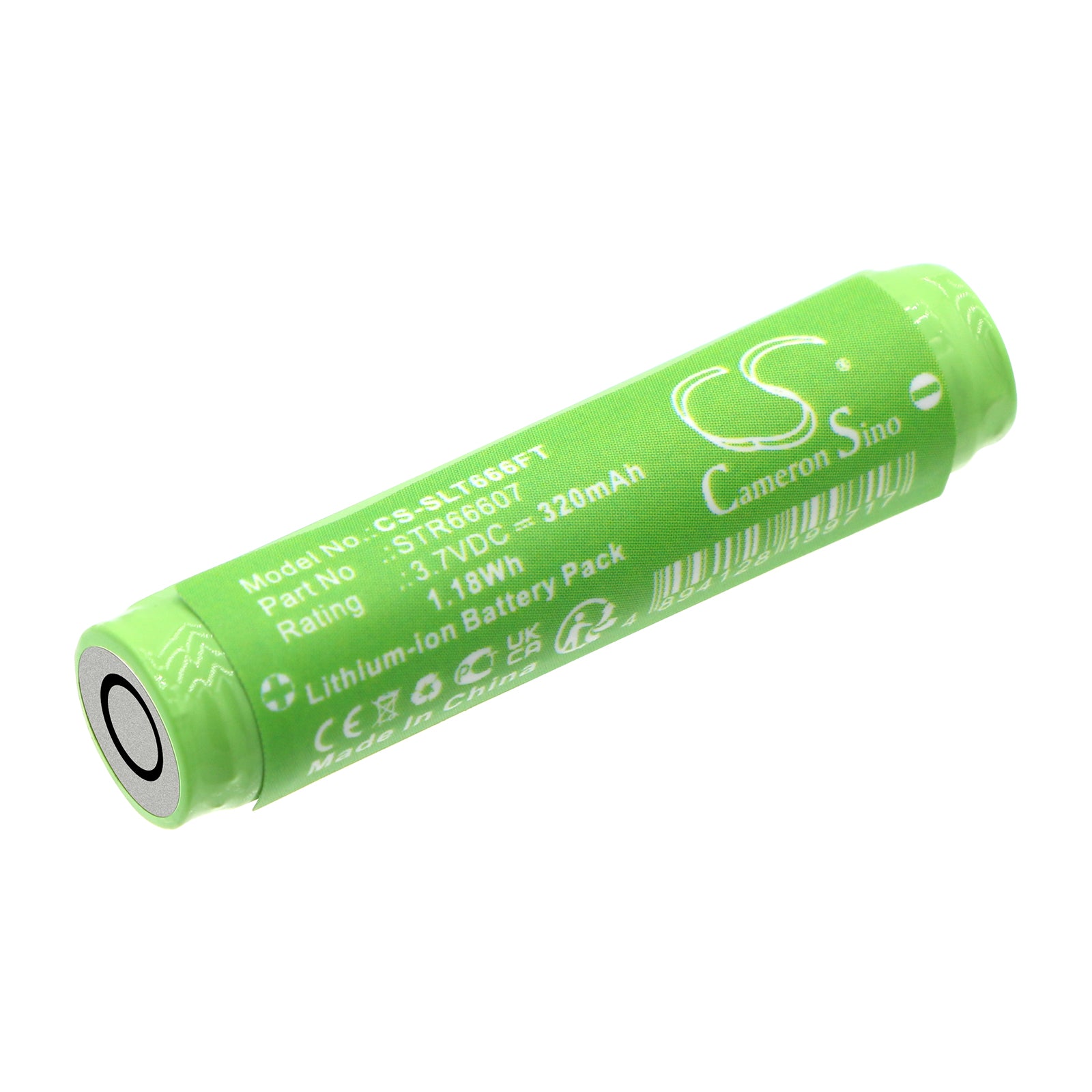 320mAh 3.7V Li-ion Replacement Battery for Streamlight MicroStream USB Flashlight - 66601, 66607, 66609
