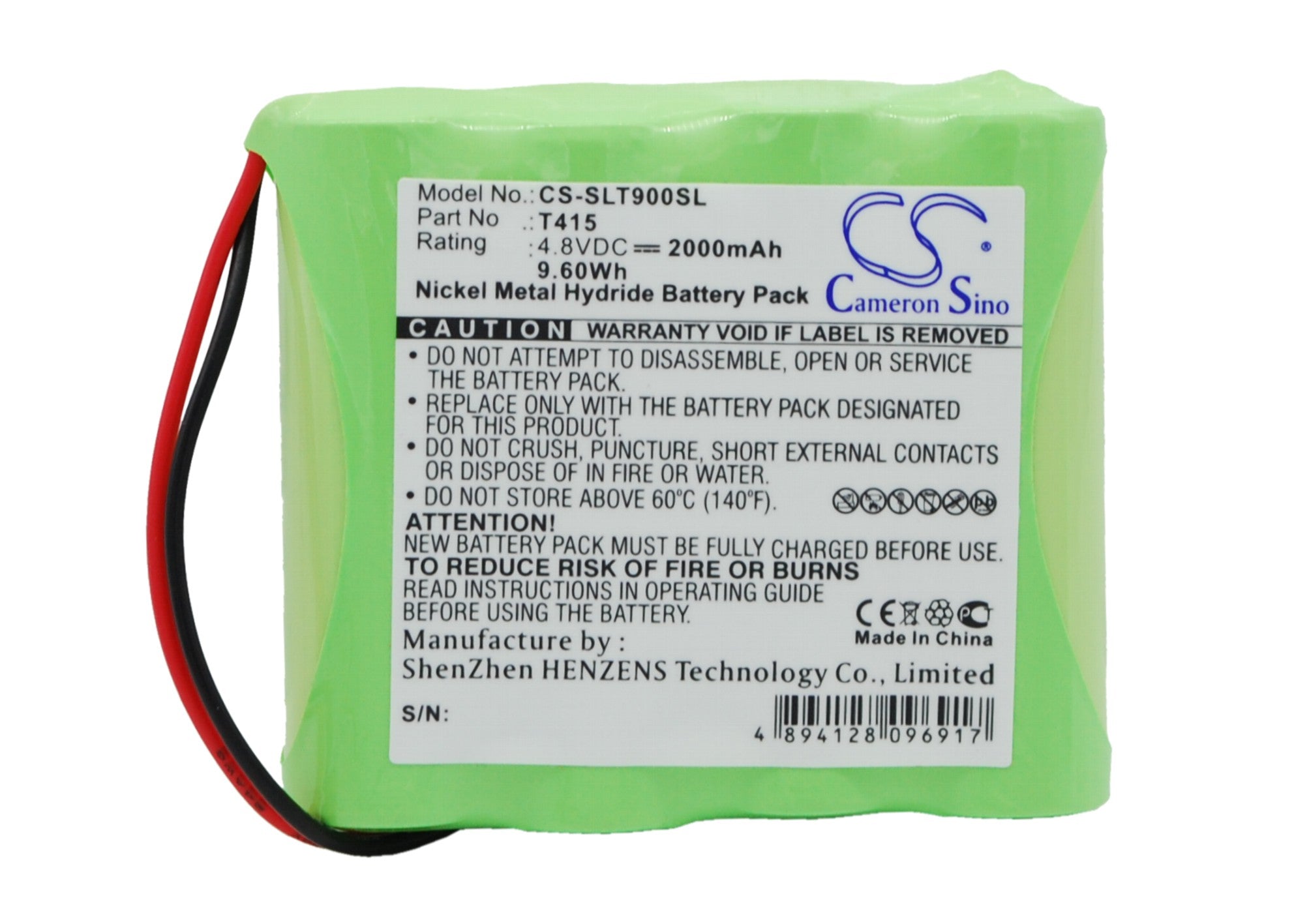 Schaub Lorentz TL900DAB & T415 Digital Radio Battery - 4.8V 2000mAh Ni-MH Replacement Battery Pack
