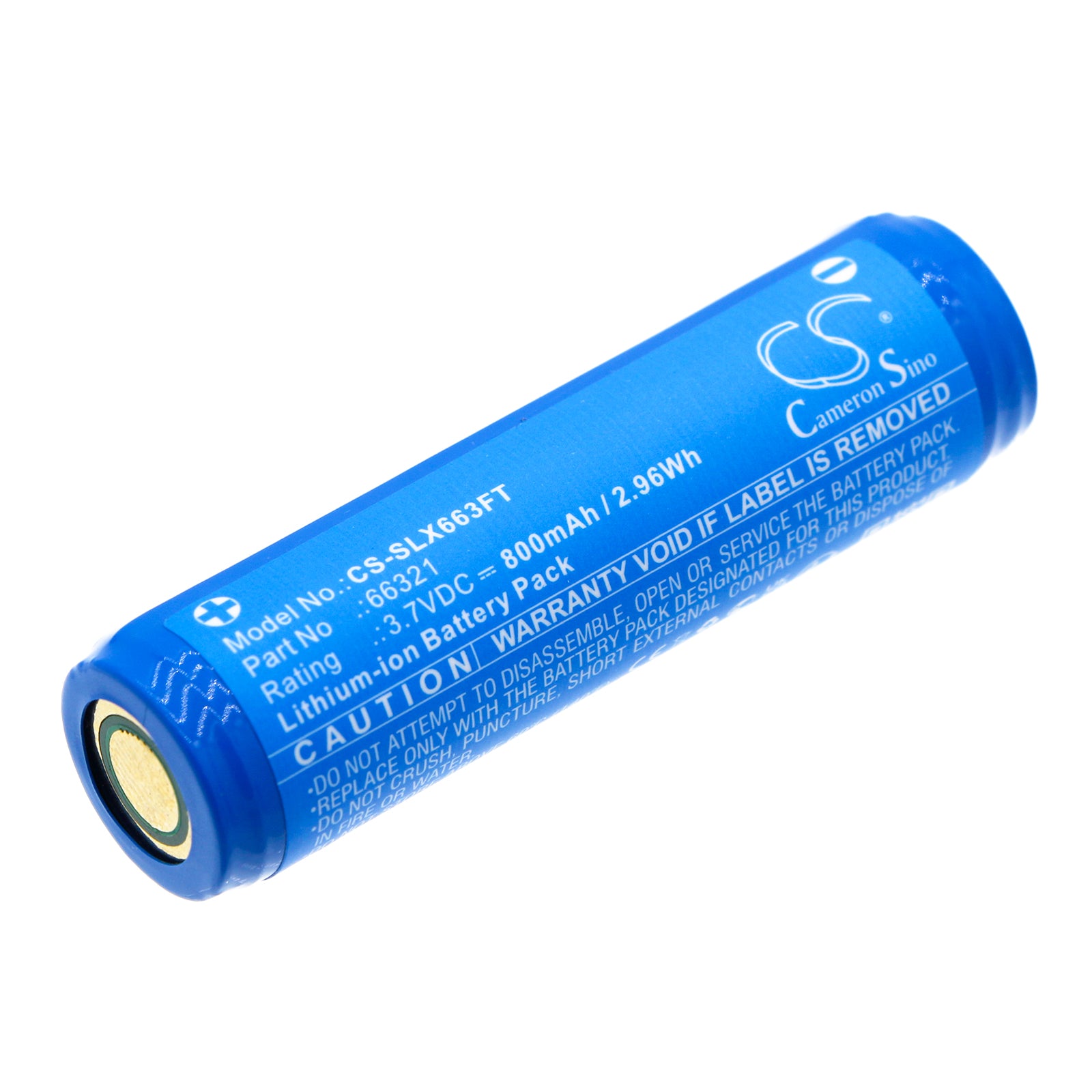 800mAh 3.7V Li-ion Replacement Battery for Streamlight MicroStream 66320 & 66321 Flashlights 
