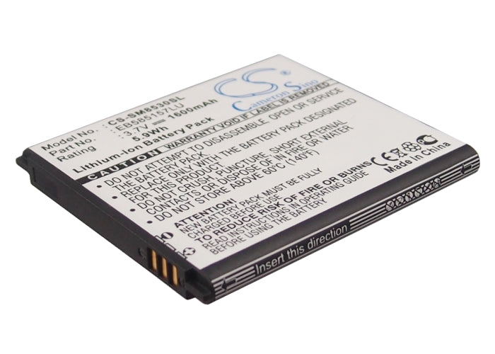 1600mAh 3.7V Li-ion Replacement Battery for Samsung Galaxy Beam, Win & Grand Quattro - Mobile Phone Power
