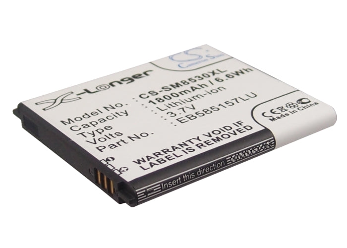 1800mAh Replacement Battery for Galaxy Beam GT-I8530, Win, Grand Quattro - Li-ion 3.7V - EB585157LU
