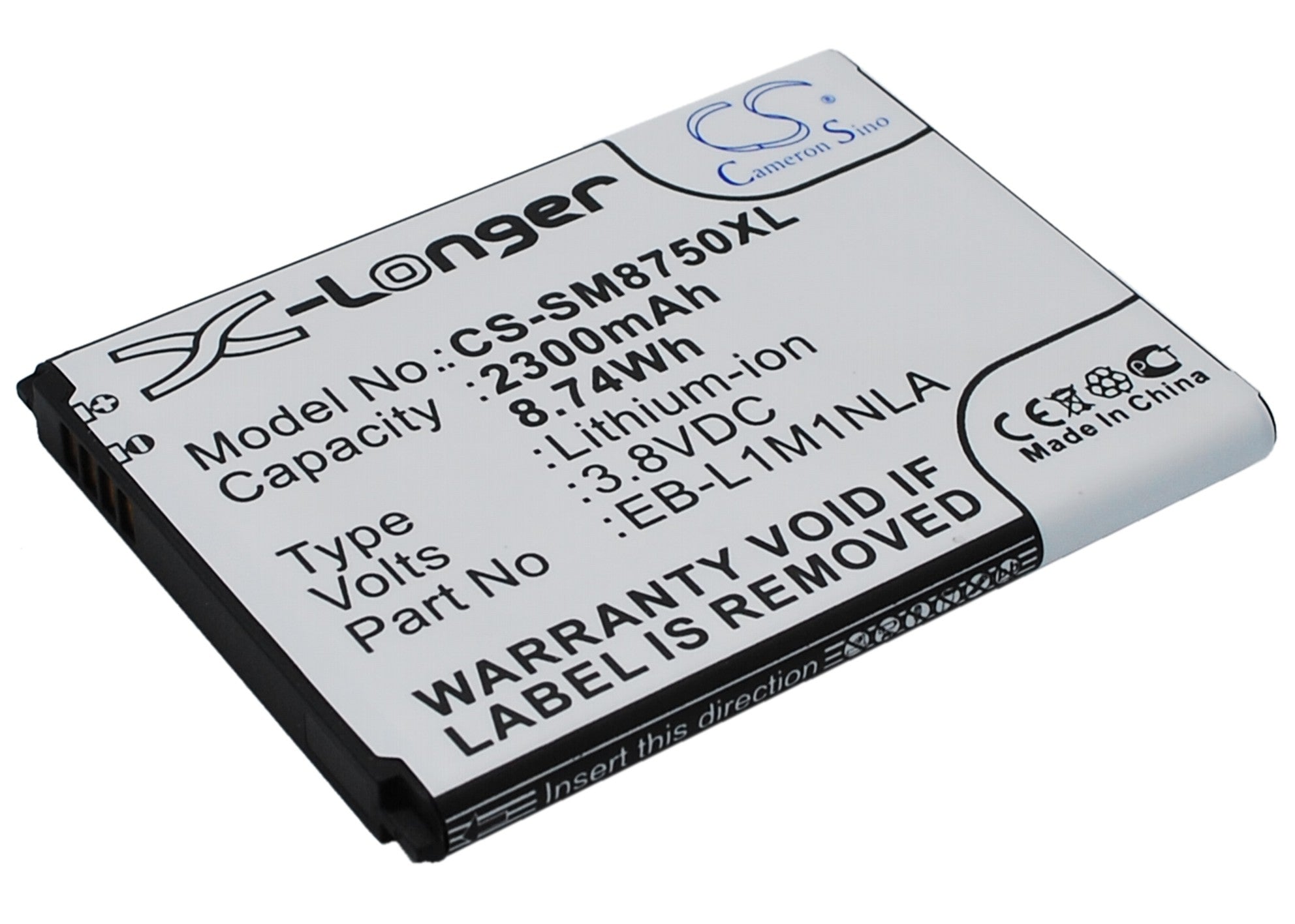 2300mAh Replacement Battery for Everfine PLA-20, SFIM-300, SIPC-200 & Samsung ATIV S Odyssey - 3.8V Li-ion

