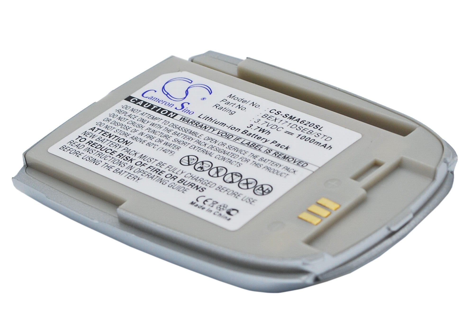 1000mAh Battery Replacement for Samsung SPH-A620 Mobile Phone - 3.7V Li-ion - VAG-1000 - Extended Life Power
