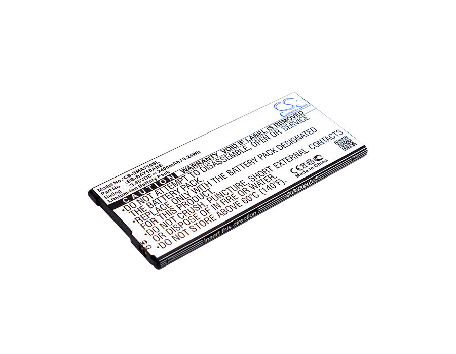 2400mAh Replacement Battery for Samsung Galaxy A7 2016 (SM-A710F/M/0/8) Duos - 3.85V Li-ion 
