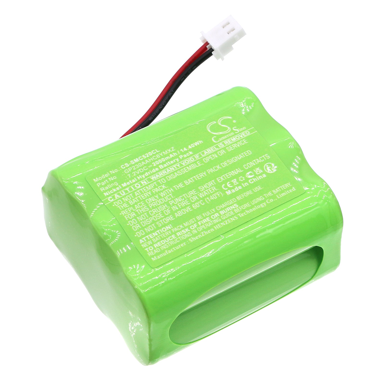 2000mAh Battery for Snom C52-SP Dect & AT&T VCS855 Cordless Phones - 7.2V Ni-MH Replacement
