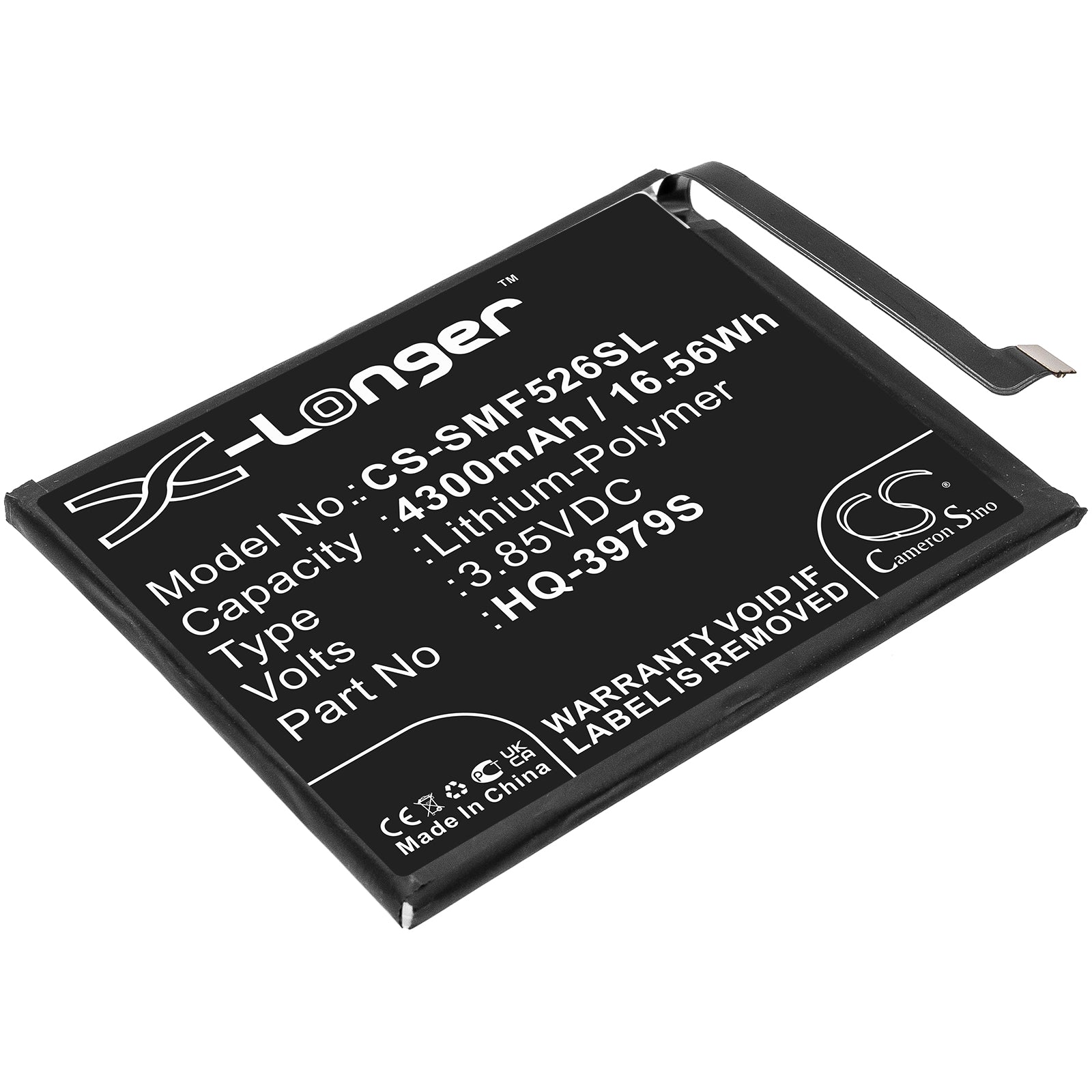 4300mAh HQ-3979S Battery for Samsung Galaxy F52/F52 5G (2021) SM-E5260 - 3.85V Li-Polymer Replacement
