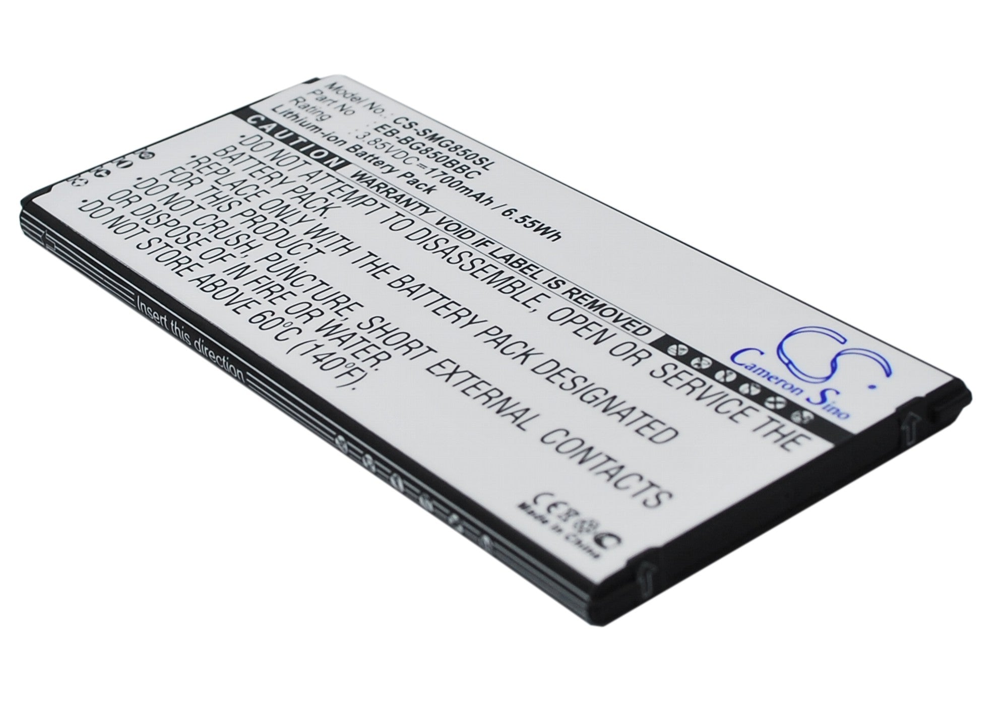 1700mAh Replacement Battery for Samsung Galaxy Alpha SM-G850 - Premium Li-ion 3.85V 6.55Wh - Phone Repair Part
