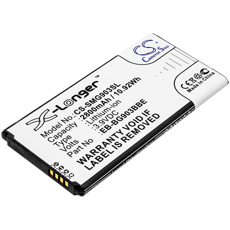 2800mAh Replacement Battery for Samsung Galaxy S5 Neo (SM-G903F/FD/W) - 3.9V Li-ion Battery - Extended Life
