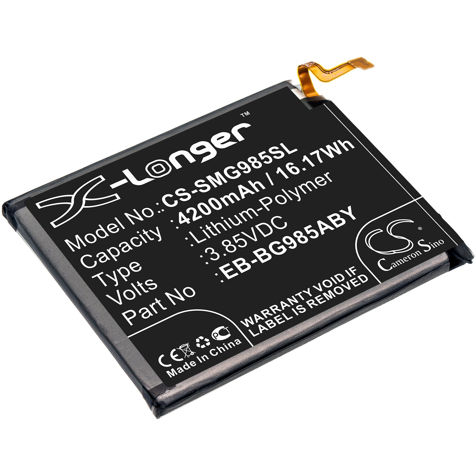 4200mAh Galaxy S20 Plus Replacement Battery (SM-G985F/B/DS/J/N, SC-52A) - Premium 3.85V Li-Polymer for Phone Repair
