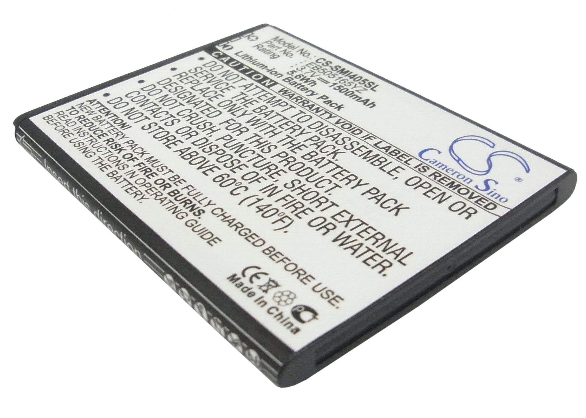 1500mAh Battery for Samsung Stratosphere i405 4G LTE, Galaxy Metrix 4G, Aegis - 3.7V Li-ion Replacement
