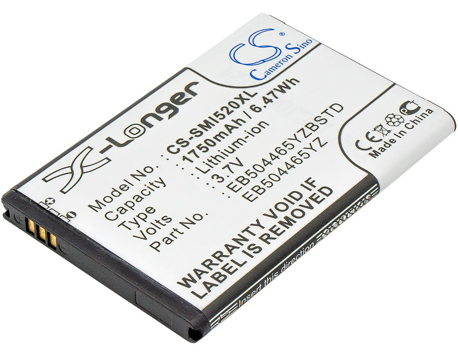 1750mAh Li-ion Replacement Battery for Samsung Continuum i400, Droid Charge I510 & 4G LTE Hotspot - 3.7V, 6.48Wh
