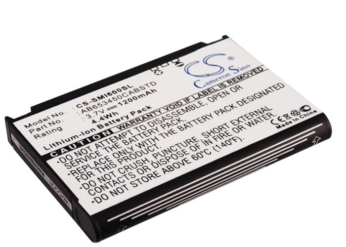 1200mAh Li-ion Replacement Battery for Samsung BlackJack i607, Eternity A867, ACE I325, Epix I907 - 3.7V 
