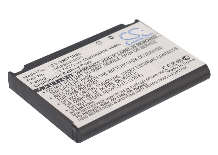 1200mAh 3.7V Li-ion Replacement Battery for Samsung SGH-i710 & SGH-i718 Smartphones
