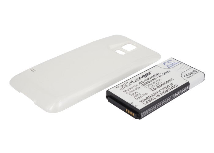 5600mAh Extended Battery for Samsung Galaxy S5 - SM-G900, GT-I9600 - High Capacity Li-ion Replacement
