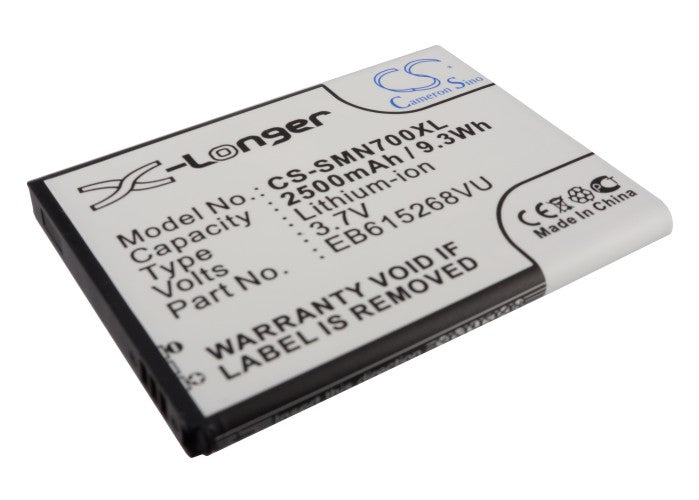 2500mAh Replacement Battery for Galaxy Note LTE SGH-i717 T879 GT-N7000 - 3.7V (AT&T, T-Mobile, Telstra)

