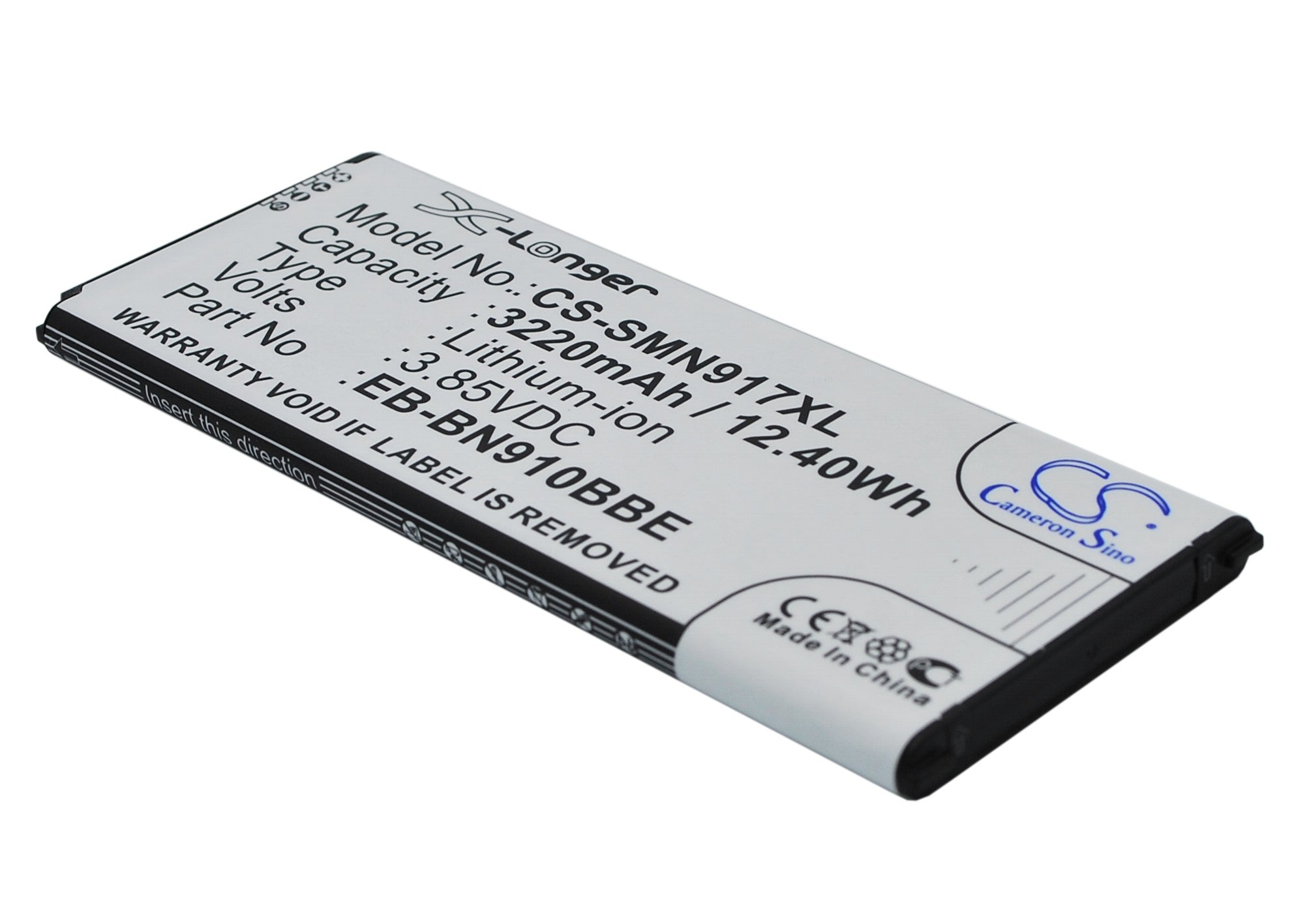 Galaxy Note 4 Battery Replacement - 3220mAh, SM-N910 Series, Li-ion, 3.85V, 12.40Wh (EB-BN910BBE)
