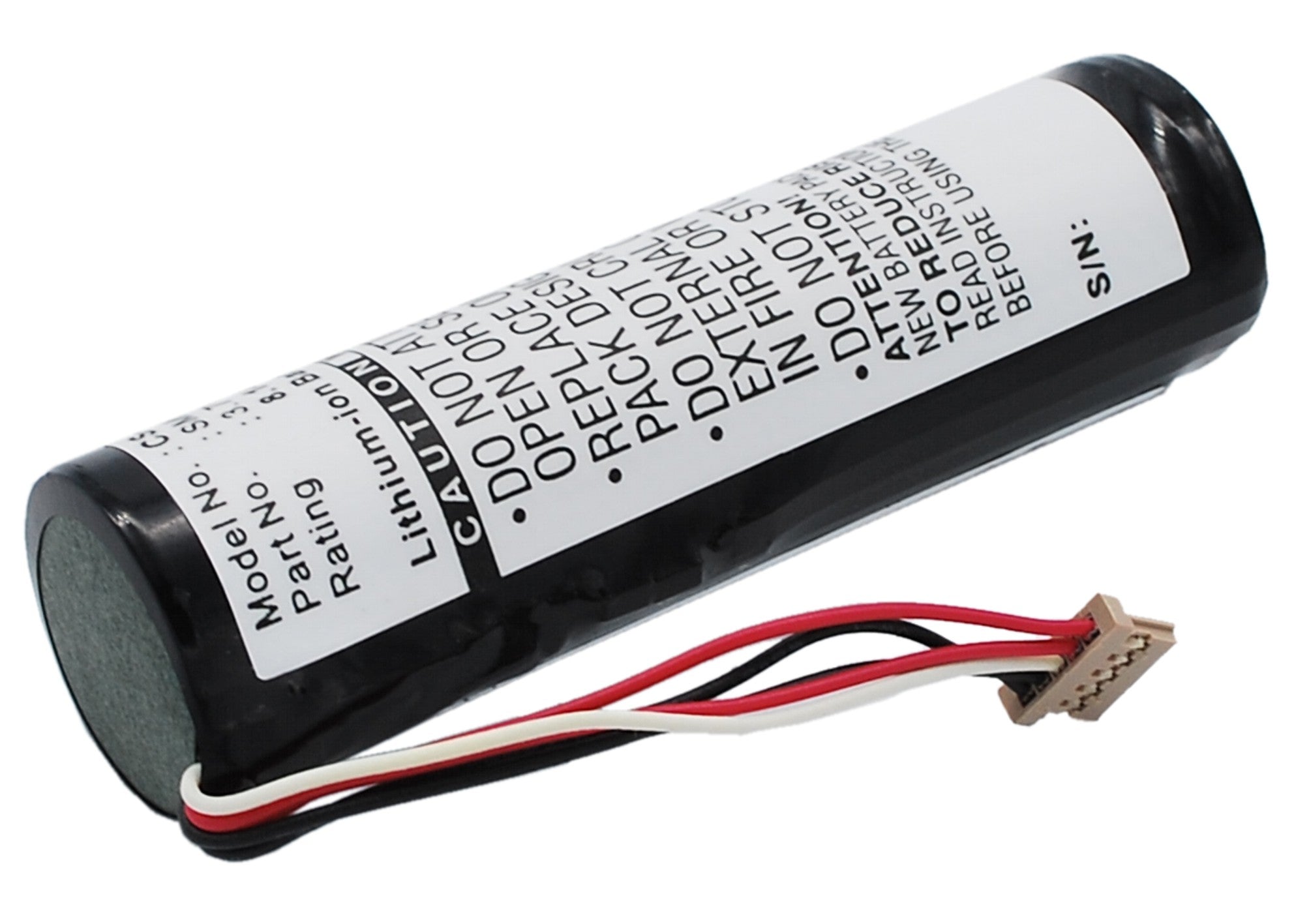 Replacement Battery for Sony HMP-A1 Media Player, 2200mAh, 3.7V Li-ion, High Capacity, Dimensions: 65.8x18.6x18.6mm
