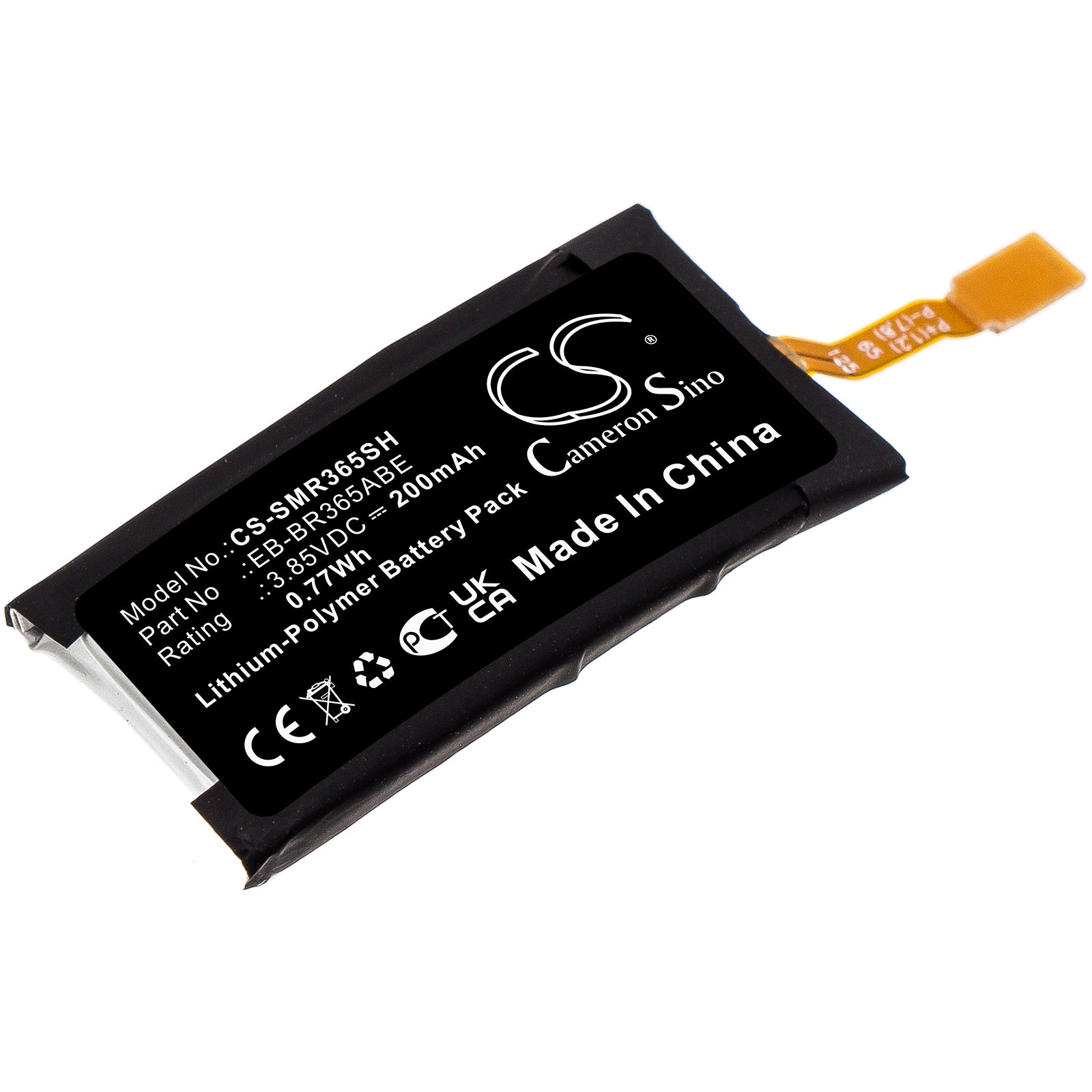 200mAh Replacement Battery for Samsung Gear Fit 2 Pro SM-R365 Smartwatch - 3.85V 0.77Wh Li-Polymer 
