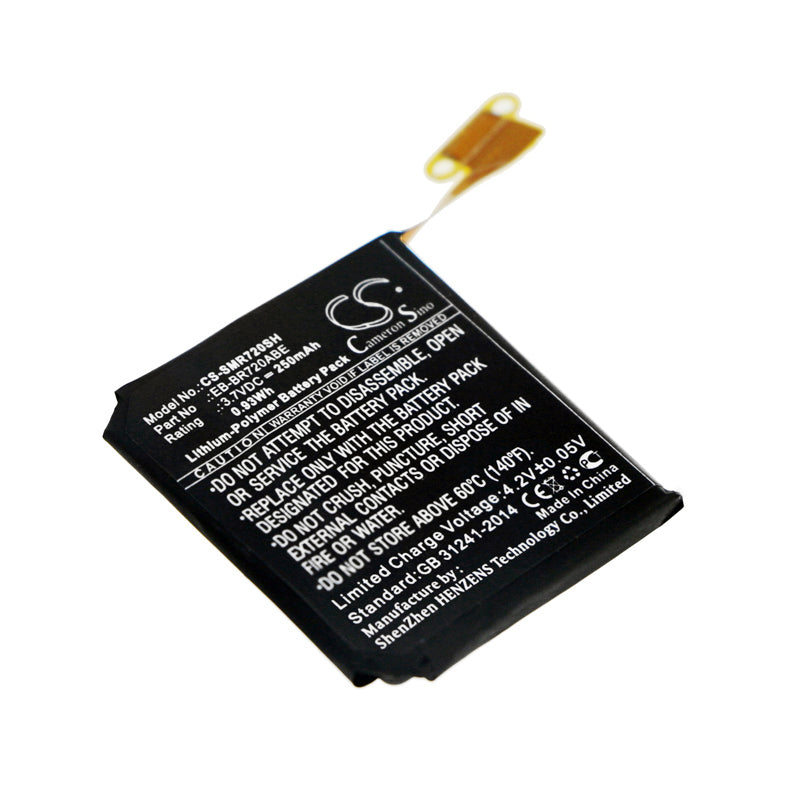 250mAh Replacement Battery for Samsung Gear S2 Classic SM-R720 R732 Smartwatch (3.7V, 0.93Wh)
