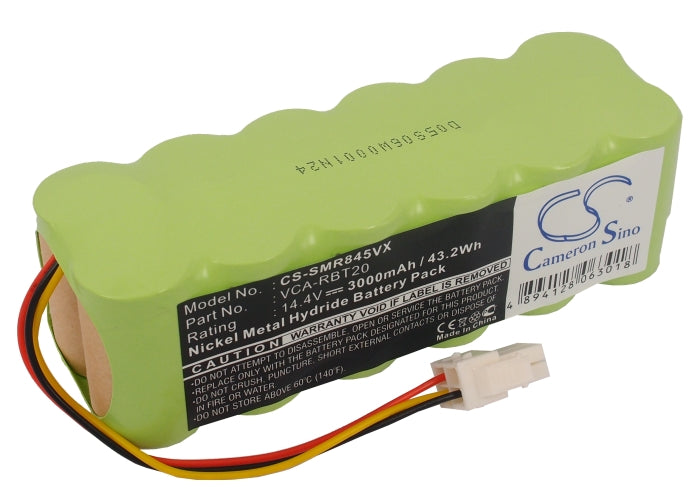 14.4V 3000mAh Ni-MH Replacement Battery for Samsung Navibot Vacuum Cleaners - SR8845, VR5000 Series

