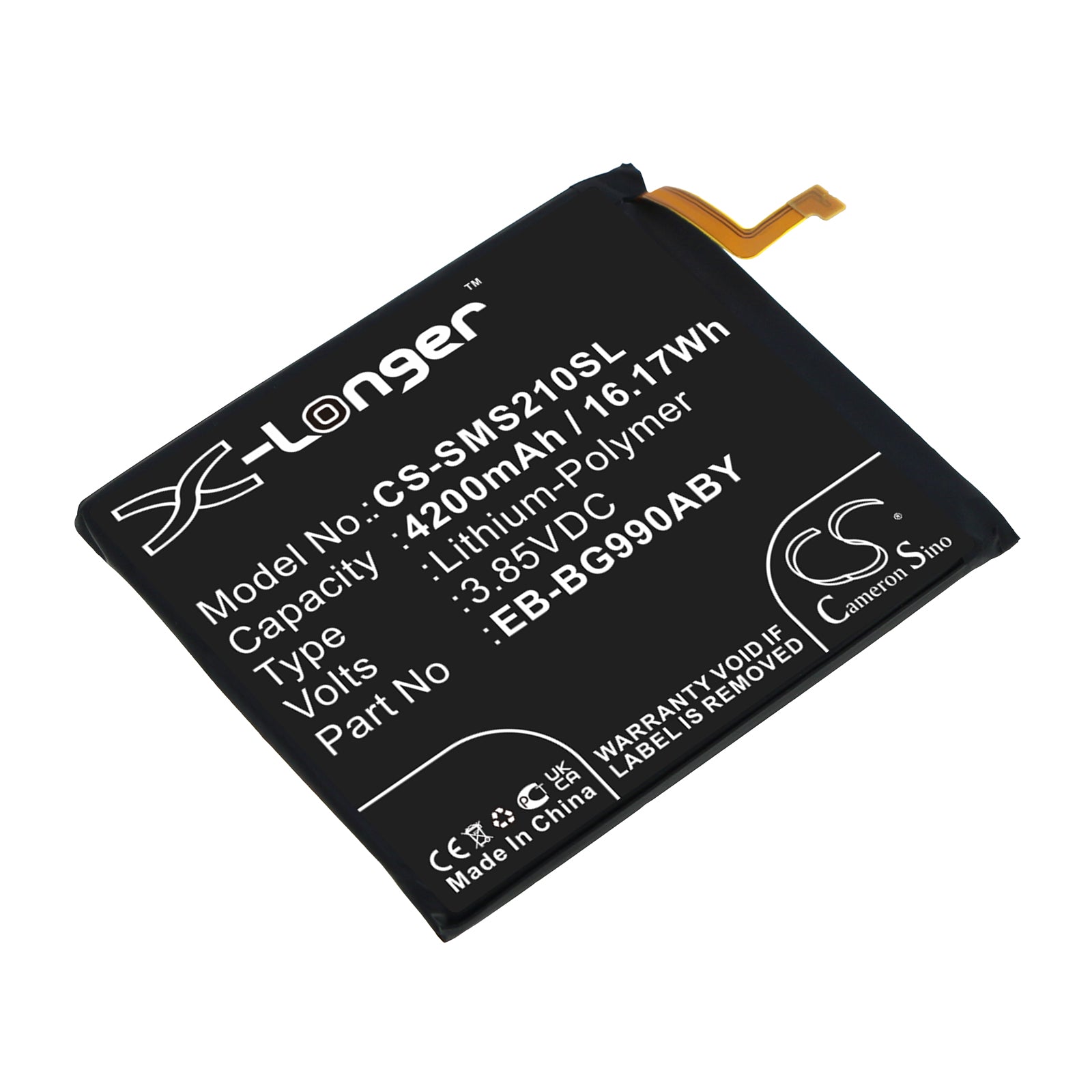 4200mAh Extended Life Replacement Battery for Galaxy S21 FE 5G (SM-G990B/U/W/E) - Upgraded Li-Polymer

