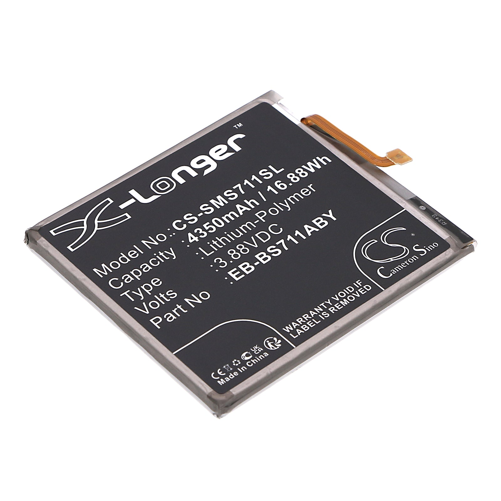 4350mAh Replacement Battery for Galaxy S23 FE & S23 FE 5G - SM-S711 Series - Li-Polymer, Phone Repair Part
