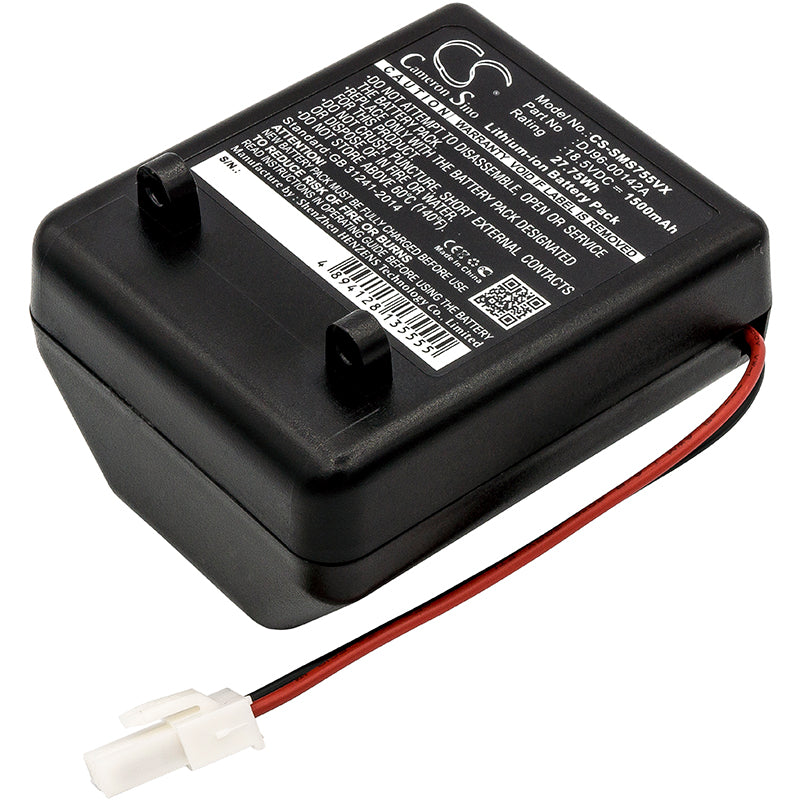 18.5V 1500mAh Li-ion Replacement Battery for Samsung Vacuum SS7550, SS7555, SSR200 - DJ96-00142A/B
