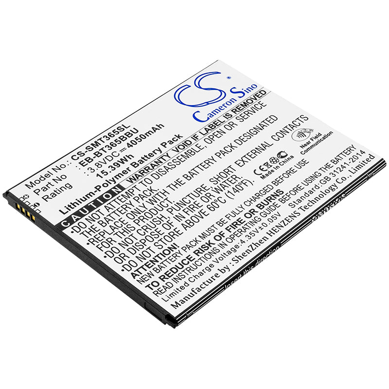 4050mAh Replacement Battery for Galaxy Tab Active 8.0 LTE (SM-T360, T395) - EB-BT365BBU - Tablet Battery
