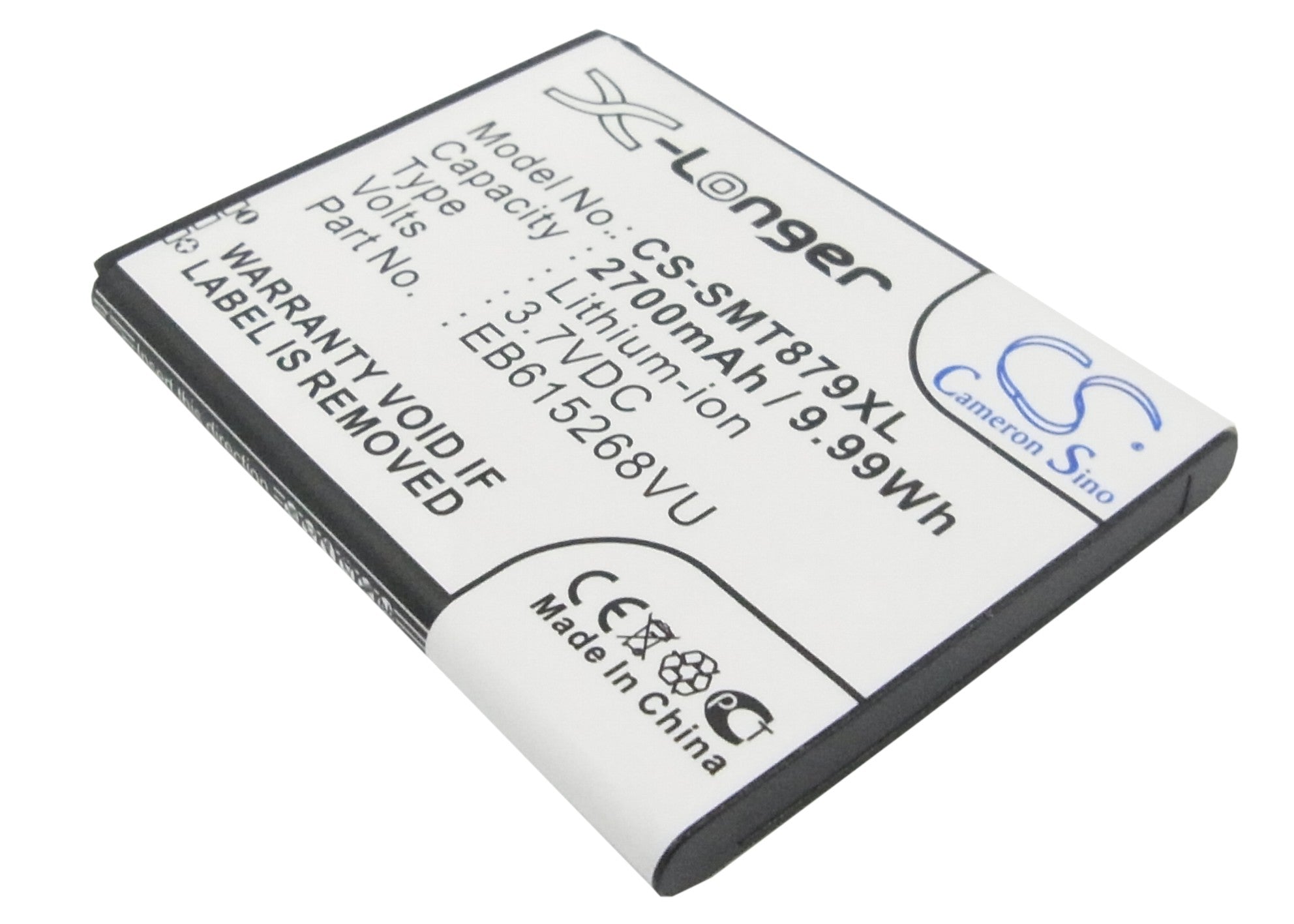 2700mAh Galaxy Note Replacement Battery: Note 4G LTE, SGH-i717, GT-N7000 - 3.7V Li-ion
