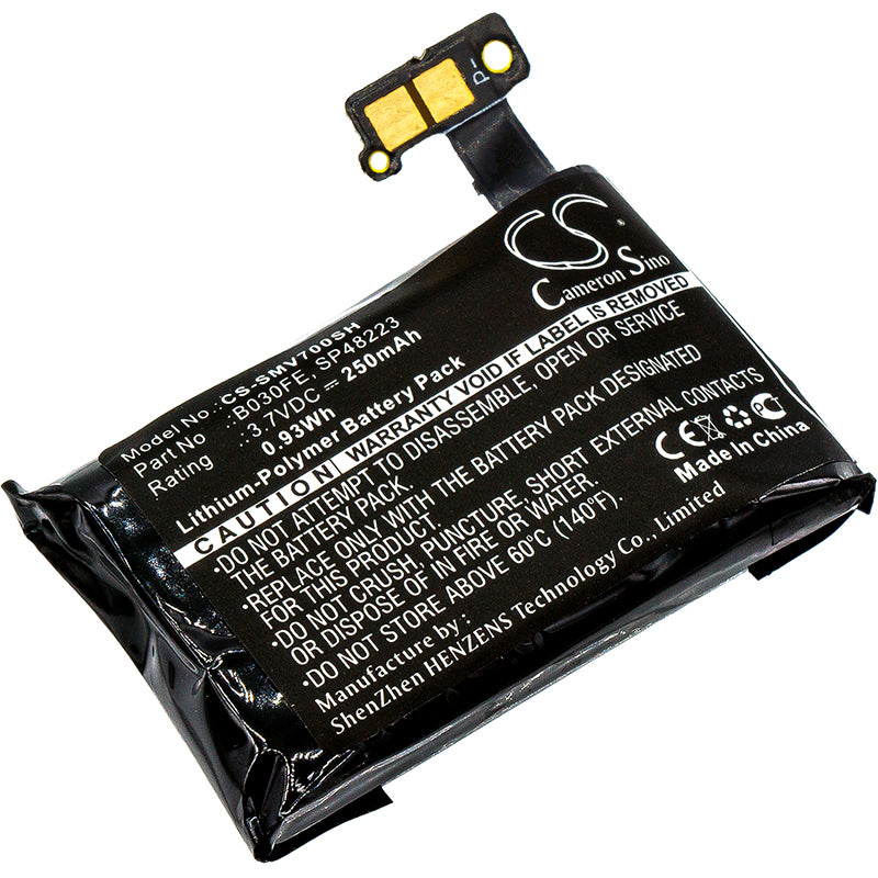 250mAh Battery Replacement for Samsung Gear 1 SM-V700 Smartwatch - 3.7V Li-Polymer - Extended Life Power

