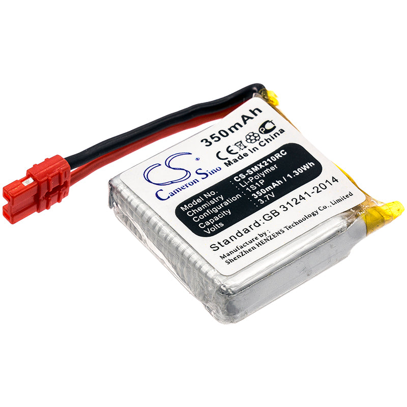 3.7V 350mAh Li-Poly Battery - SYMA X21, X21W, X21S Drone Replacement (28.5x27.7x8.3mm)
