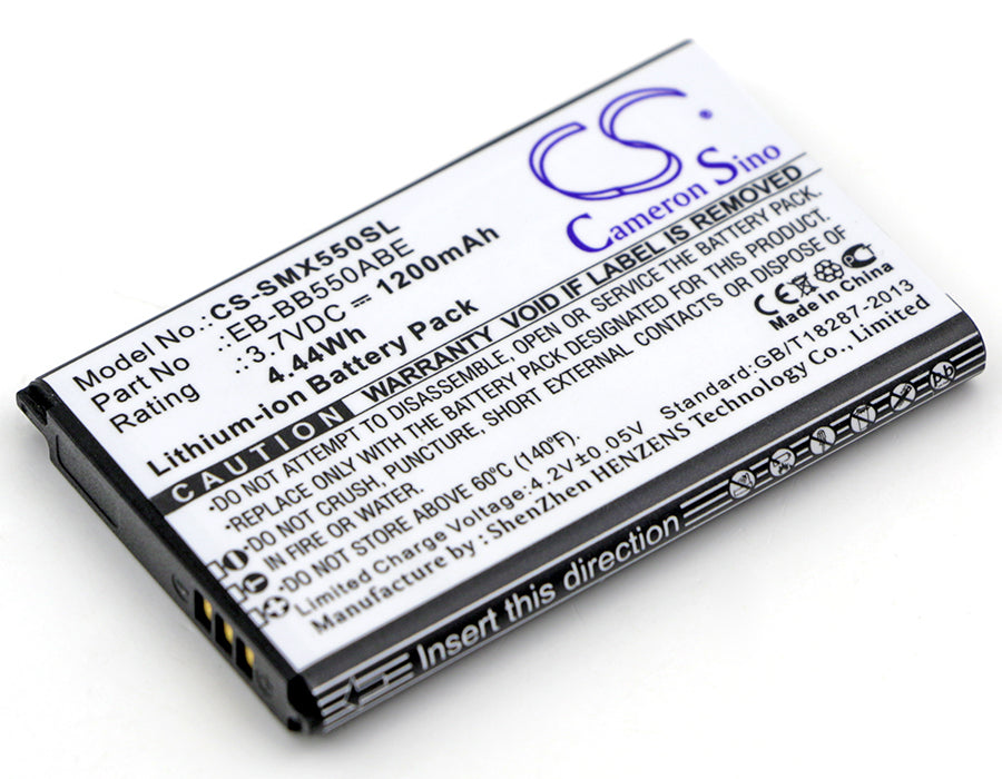 1200mAh Replacement Battery for Samsung Xcover 550 SM-B550H - 3.7V Li-ion Mobile Phone Battery
